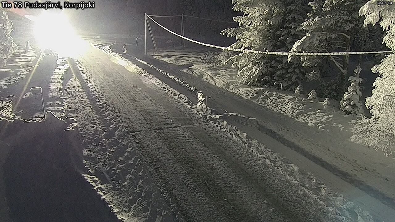 Kelikamerat Kuva Tie 78 Pudasjärvi, Korpijo, Pudasjärvi, Pohjois-Pohjanmaa