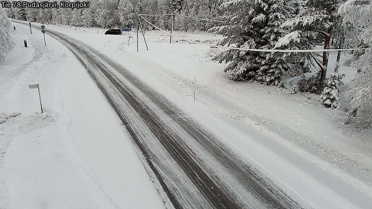 Kelikamerat Kuva Tie 78 Pudasjärvi, Korpijo, Pudasjärvi, Pohjois-Pohjanmaa