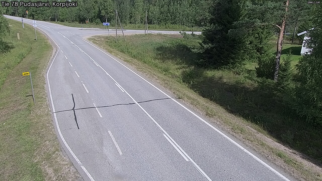 Kelikamerat Kuva Tie 78 Pudasjärvi, Korpijo, Pudasjärvi, Pohjois-Pohjanmaa