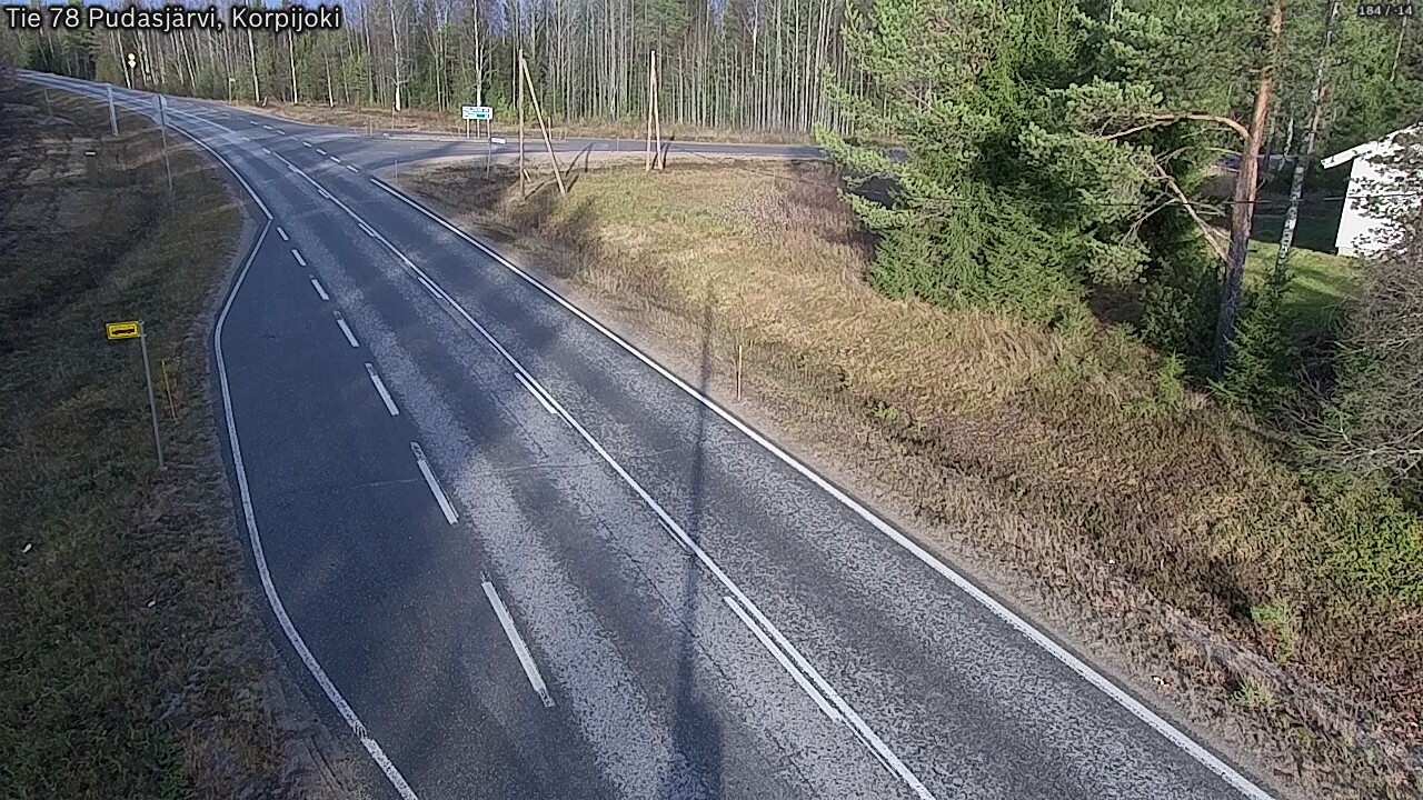 Kelikamerat Kuva Tie 78 Pudasjärvi, Korpijo, Pudasjärvi, Pohjois-Pohjanmaa