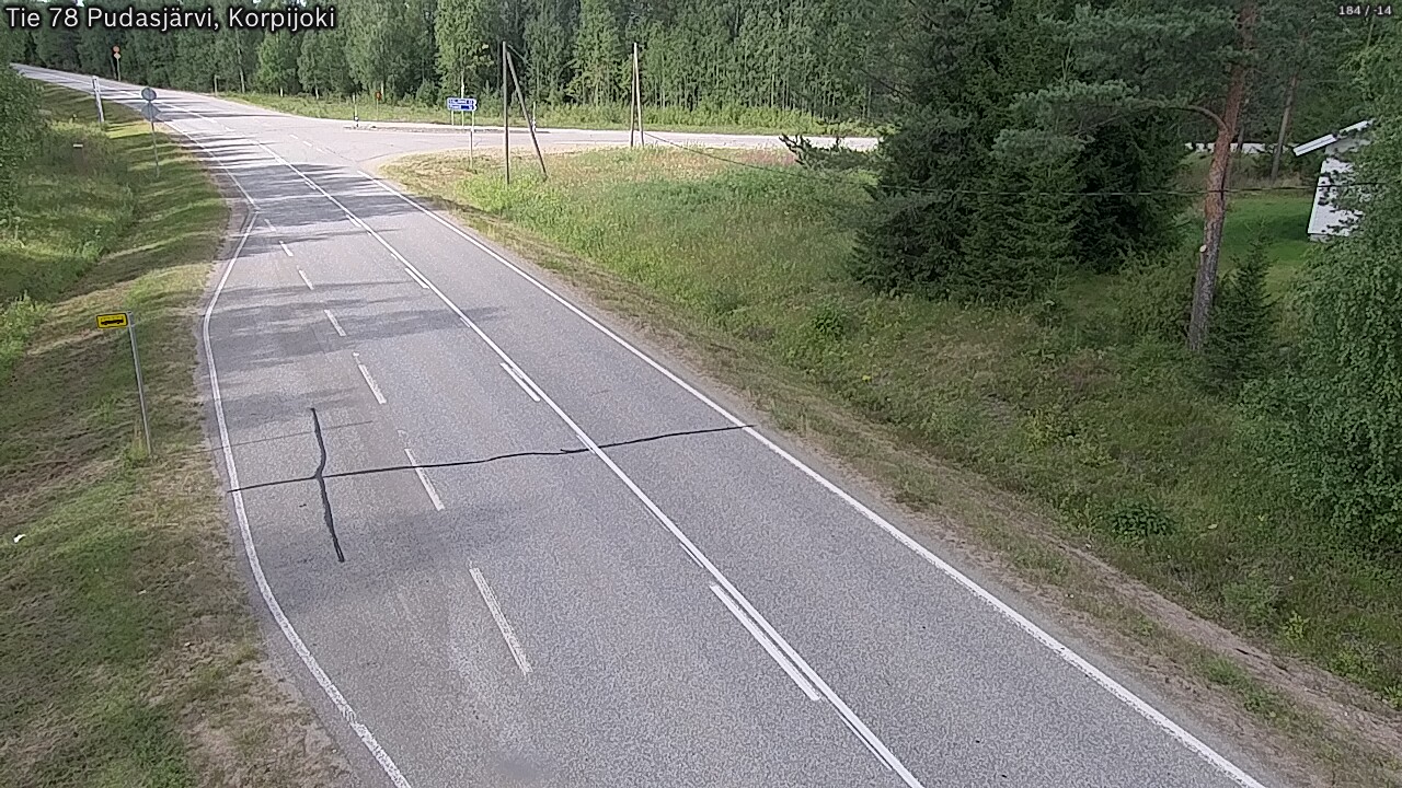 Kelikamerat Kuva Tie 78 Pudasjärvi, Korpijo, Pudasjärvi, Pohjois-Pohjanmaa
