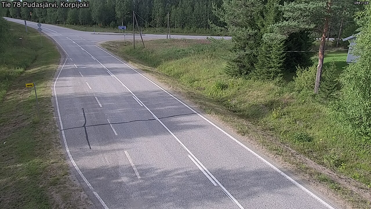 Kelikamerat Kuva Tie 78 Pudasjärvi, Korpijo, Pudasjärvi, Pohjois-Pohjanmaa