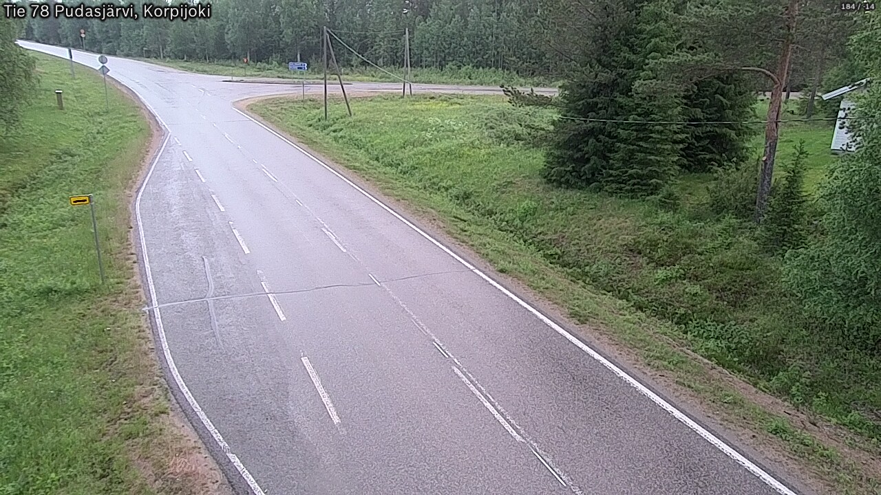 Kelikamerat Kuva Tie 78 Pudasjärvi, Korpijo, Pudasjärvi, Pohjois-Pohjanmaa