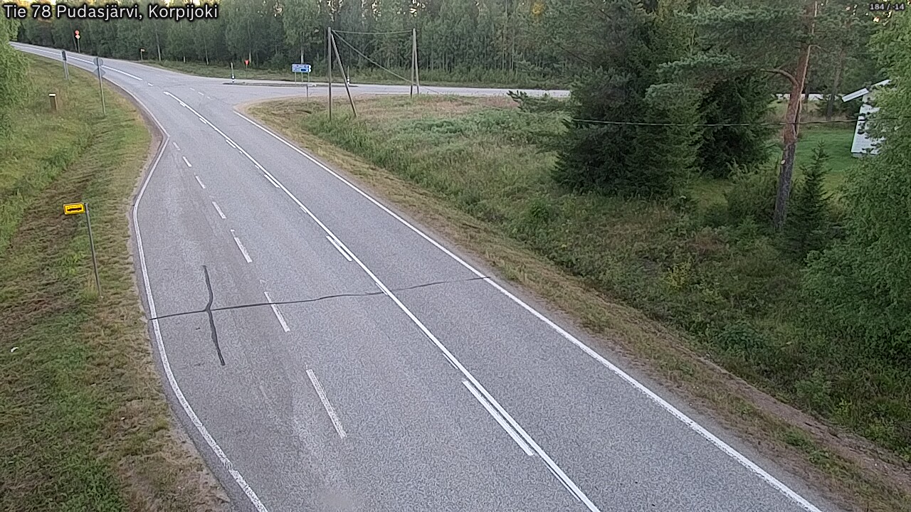 Kelikamerat Kuva Tie 78 Pudasjärvi, Korpijo, Pudasjärvi, Pohjois-Pohjanmaa