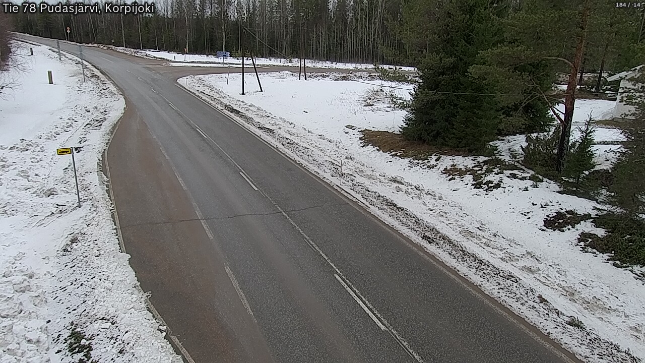 Kelikamerat Kuva Tie 78 Pudasjärvi, Korpijo, Pudasjärvi, Pohjois-Pohjanmaa