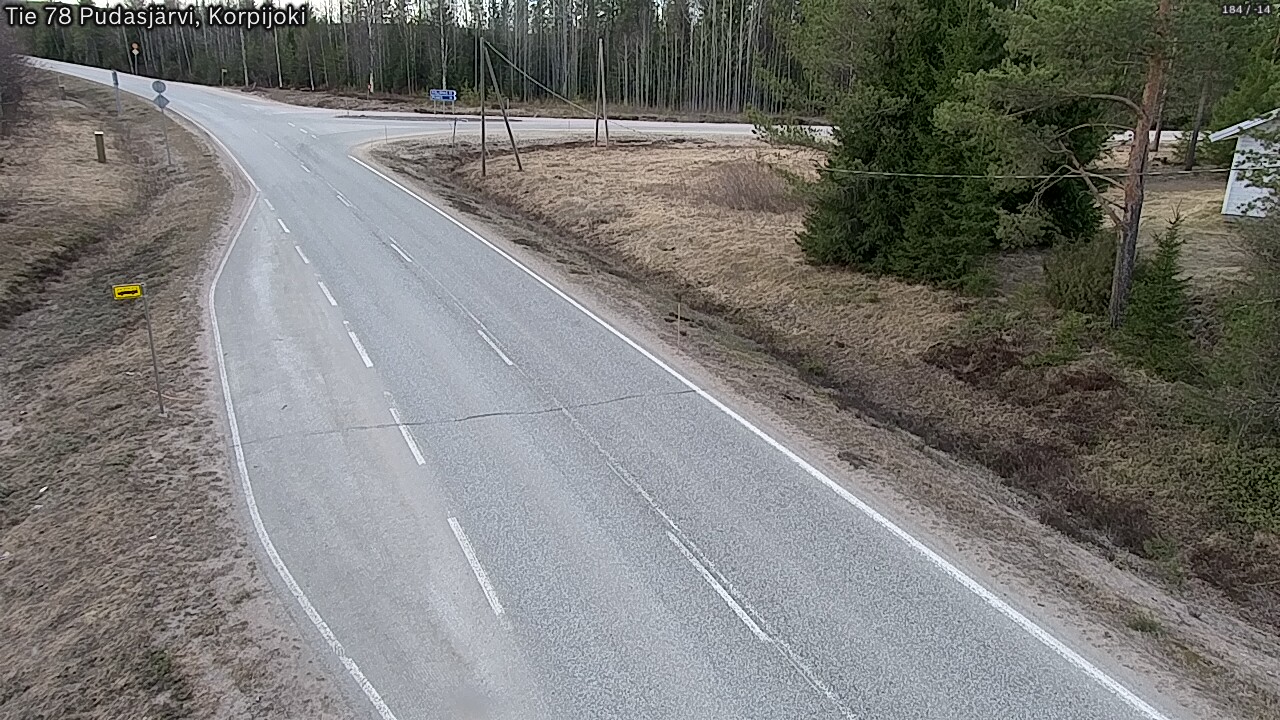 Kelikamerat Kuva Tie 78 Pudasjärvi, Korpijo, Pudasjärvi, Pohjois-Pohjanmaa