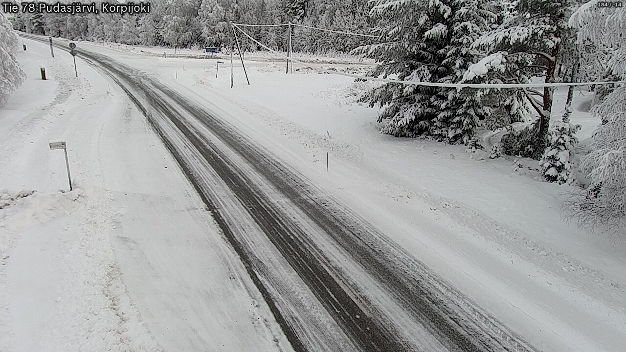 Kelikamerat Kuva Tie 78 Pudasjärvi, Korpijo, Pudasjärvi, Pohjois-Pohjanmaa