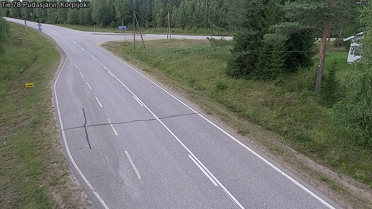 Kelikamerat Kuva Tie 78 Pudasjärvi, Korpijo, Pudasjärvi, Pohjois-Pohjanmaa