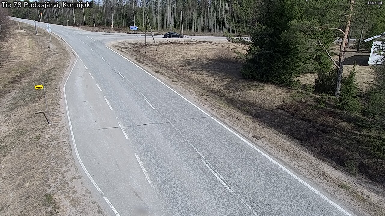 Kelikamerat Kuva Tie 78 Pudasjärvi, Korpijo, Pudasjärvi, Pohjois-Pohjanmaa