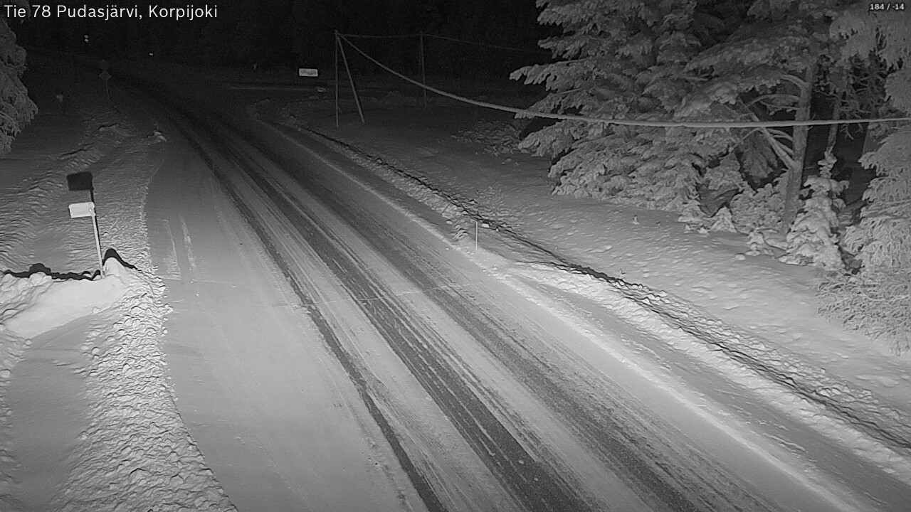 Kelikamerat Kuva Tie 78 Pudasjärvi, Korpijo, Pudasjärvi, Pohjois-Pohjanmaa