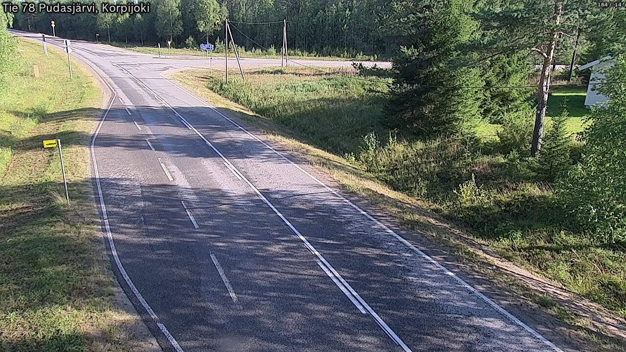 Kelikamerat Kuva Tie 78 Pudasjärvi, Korpijo, Pudasjärvi, Pohjois-Pohjanmaa