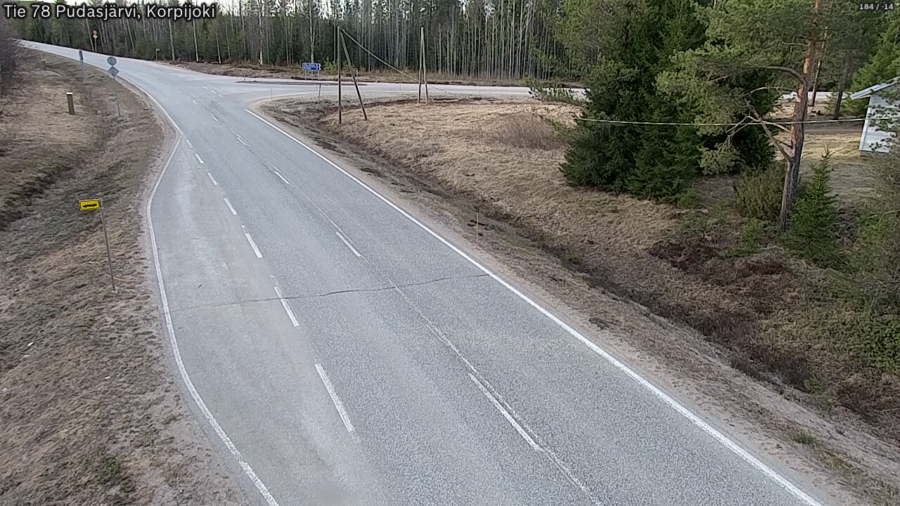 Kelikamerat Kuva Tie 78 Pudasjärvi, Korpijo, Pudasjärvi, Pohjois-Pohjanmaa