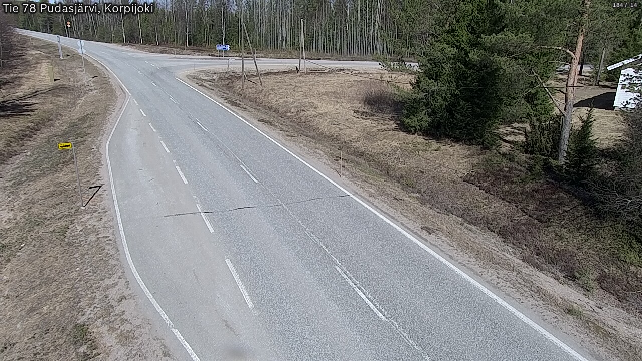 Kelikamerat Kuva Tie 78 Pudasjärvi, Korpijo, Pudasjärvi, Pohjois-Pohjanmaa