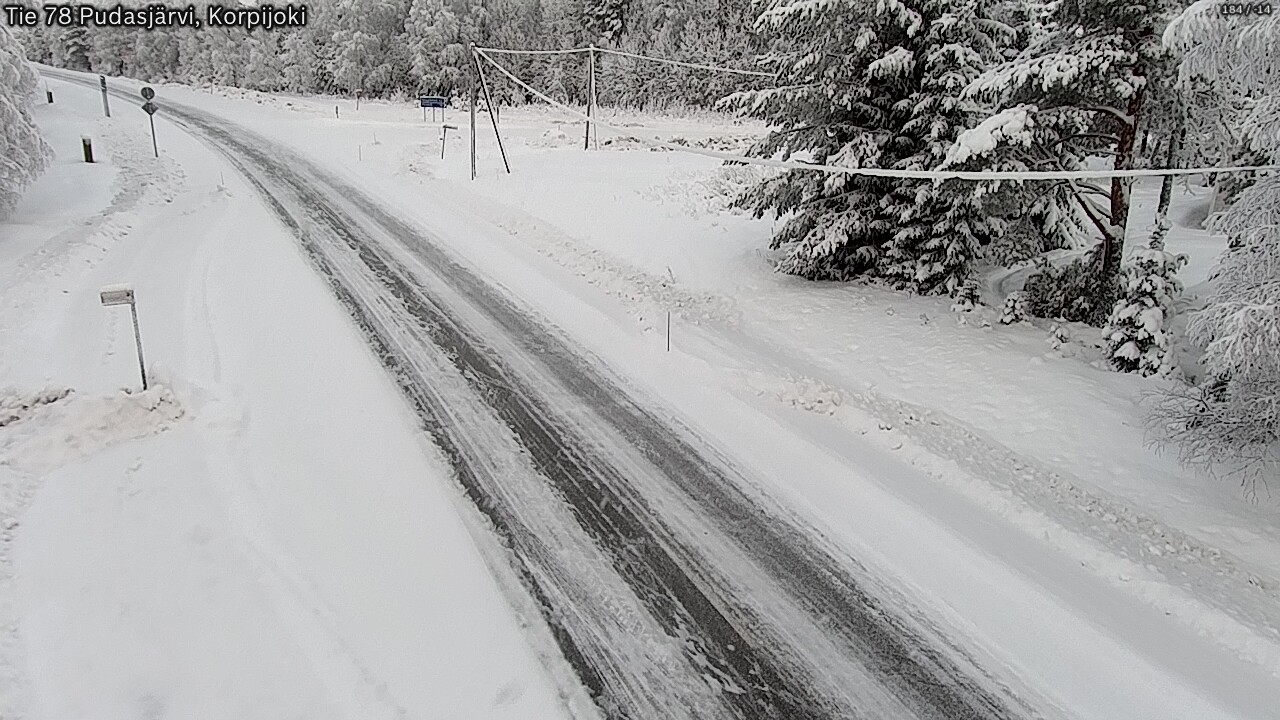 Kelikamerat Kuva Tie 78 Pudasjärvi, Korpijo, Pudasjärvi, Pohjois-Pohjanmaa