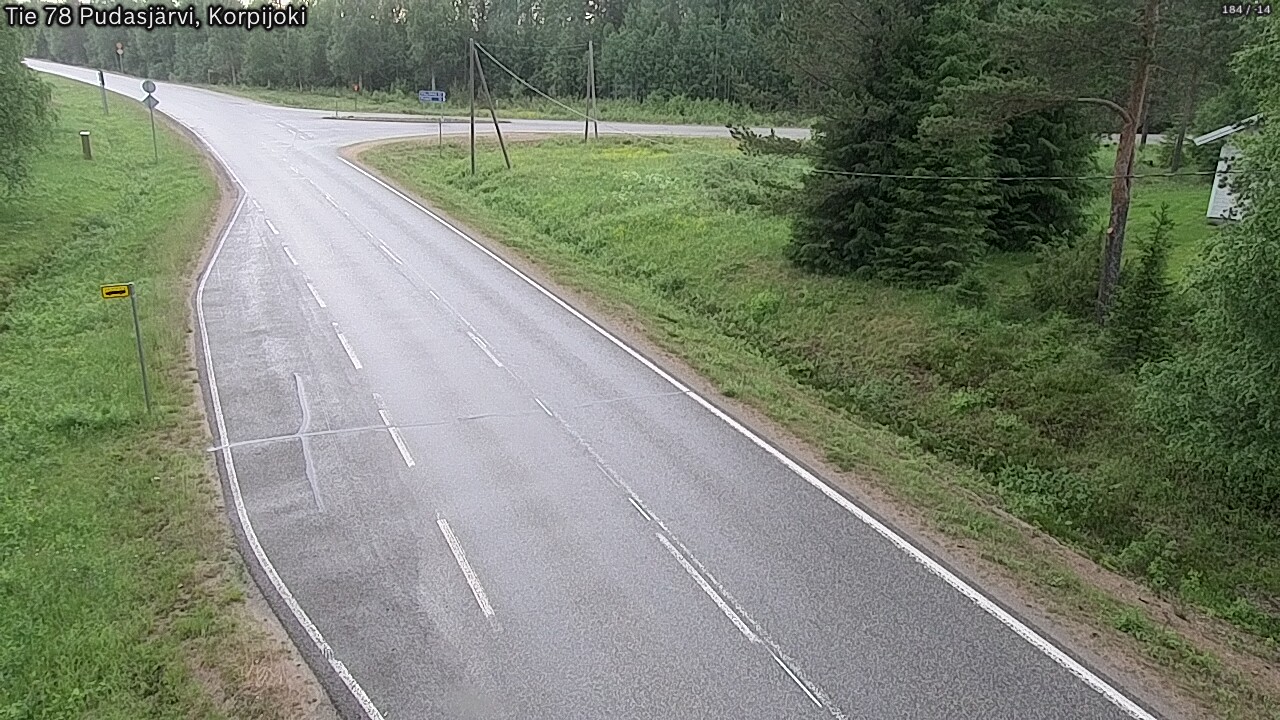 Kelikamerat Kuva Tie 78 Pudasjärvi, Korpijo, Pudasjärvi, Pohjois-Pohjanmaa