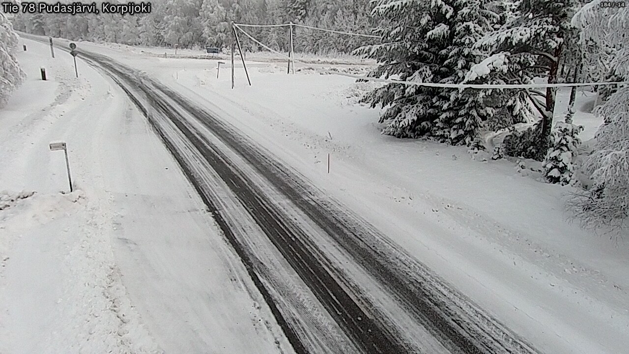 Kelikamerat Kuva Tie 78 Pudasjärvi, Korpijo, Pudasjärvi, Pohjois-Pohjanmaa