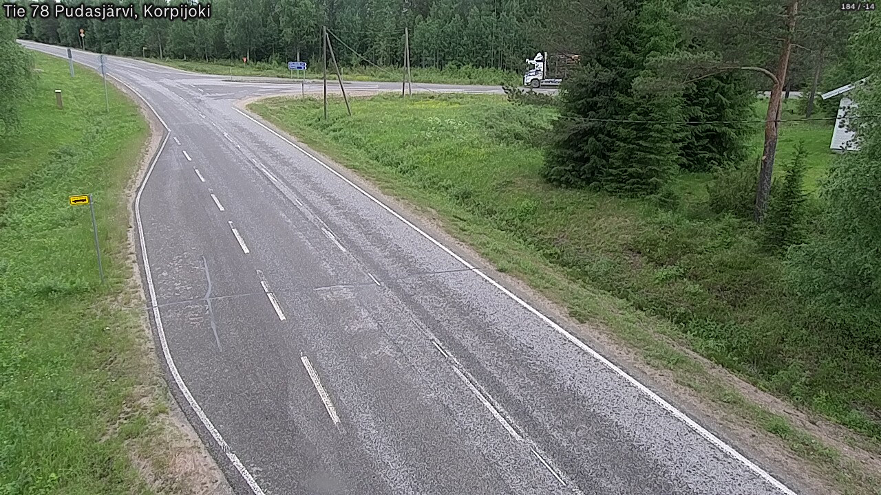 Kelikamerat Kuva Tie 78 Pudasjärvi, Korpijo, Pudasjärvi, Pohjois-Pohjanmaa