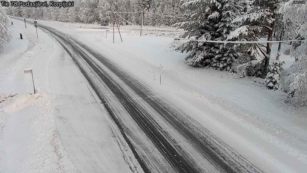 Kelikamerat Kuva Tie 78 Pudasjärvi, Korpijo, Pudasjärvi, Pohjois-Pohjanmaa