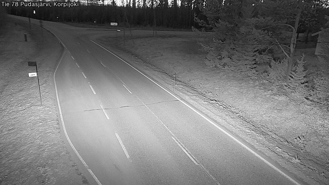 Kelikamerat Kuva Tie 78 Pudasjärvi, Korpijo, Pudasjärvi, Pohjois-Pohjanmaa