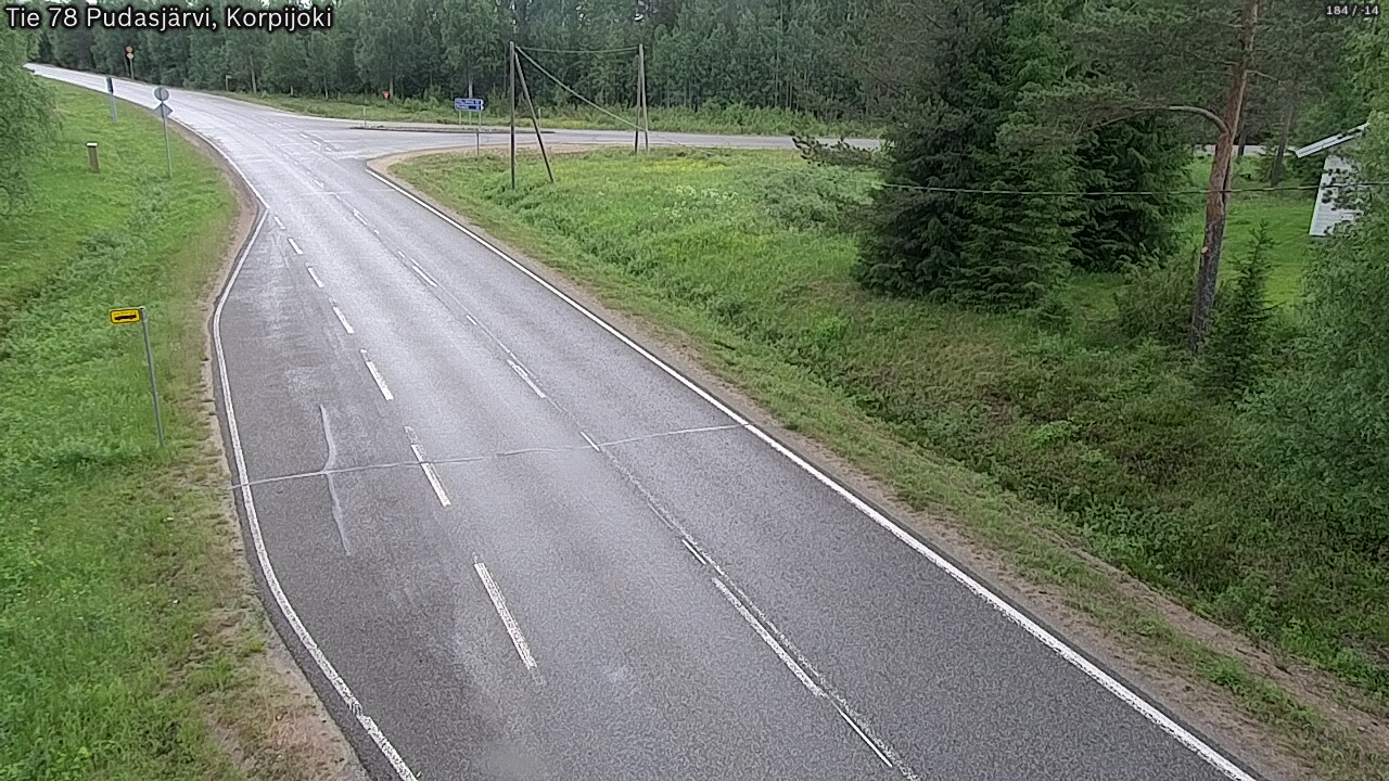 Kelikamerat Kuva Tie 78 Pudasjärvi, Korpijo, Pudasjärvi, Pohjois-Pohjanmaa
