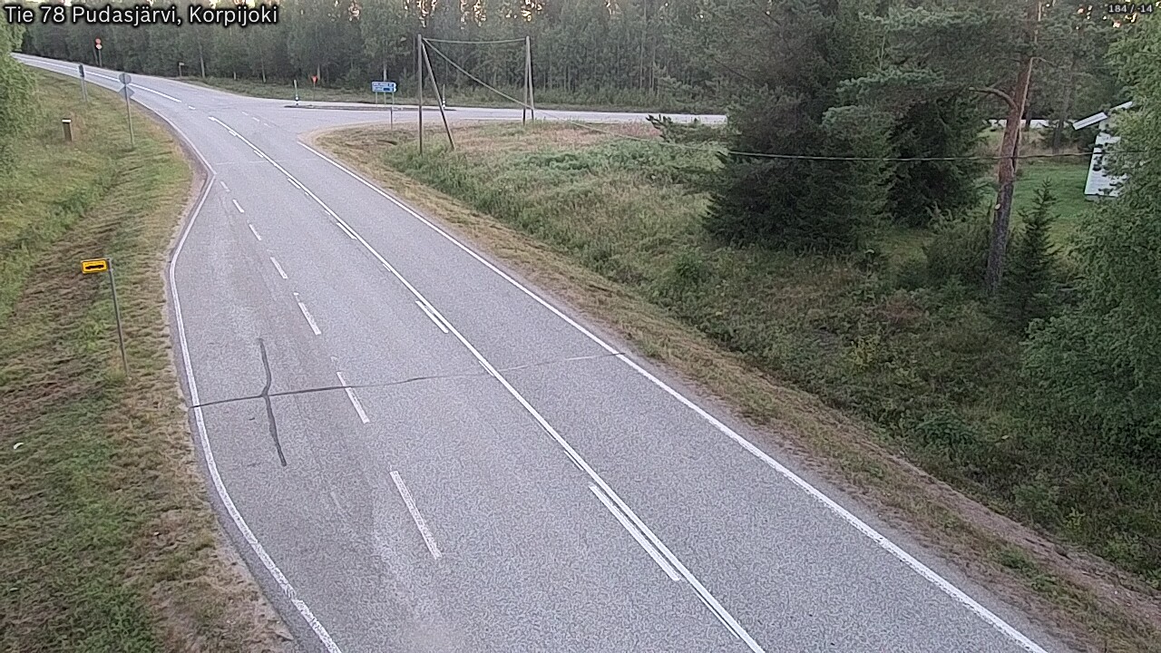 Kelikamerat Kuva Tie 78 Pudasjärvi, Korpijo, Pudasjärvi, Pohjois-Pohjanmaa