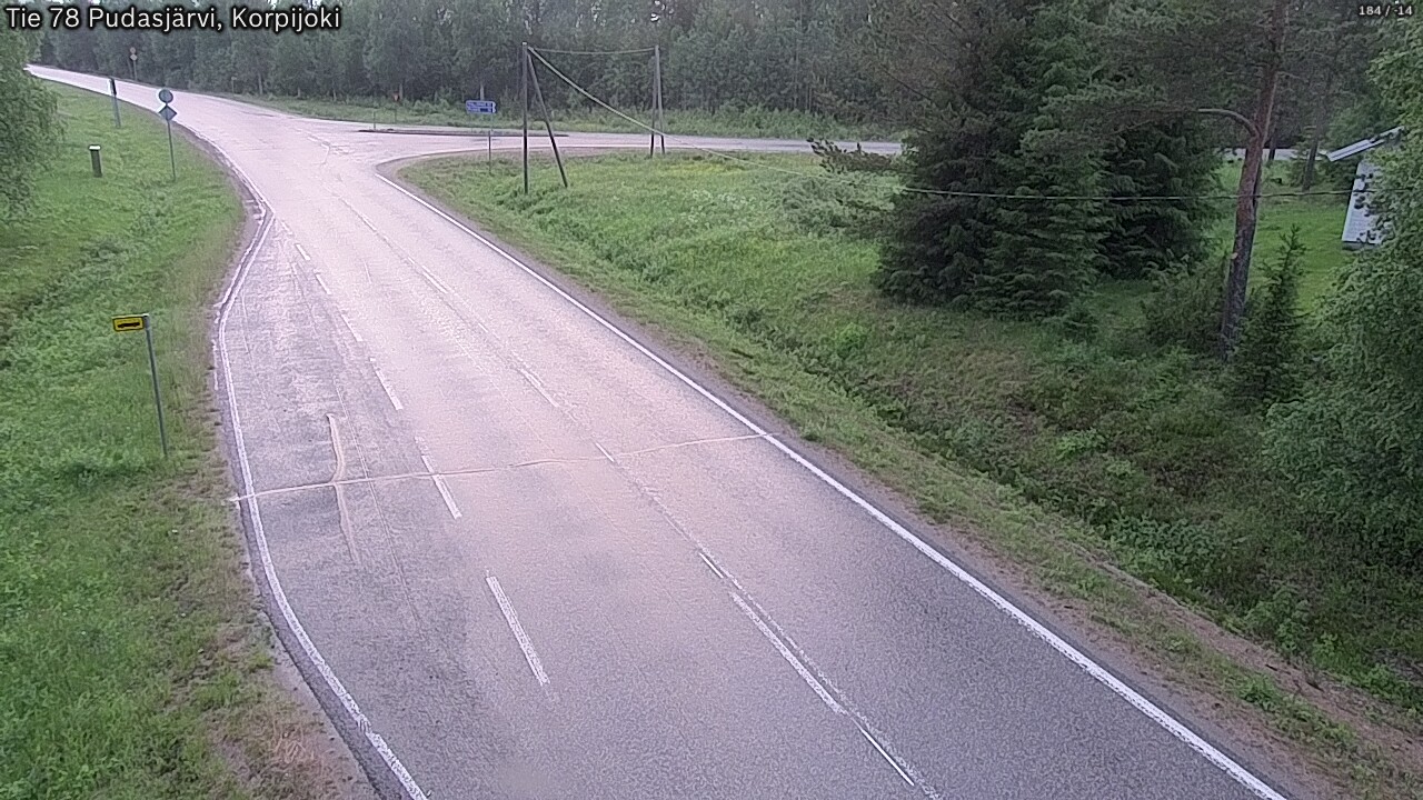 Kelikamerat Kuva Tie 78 Pudasjärvi, Korpijo, Pudasjärvi, Pohjois-Pohjanmaa
