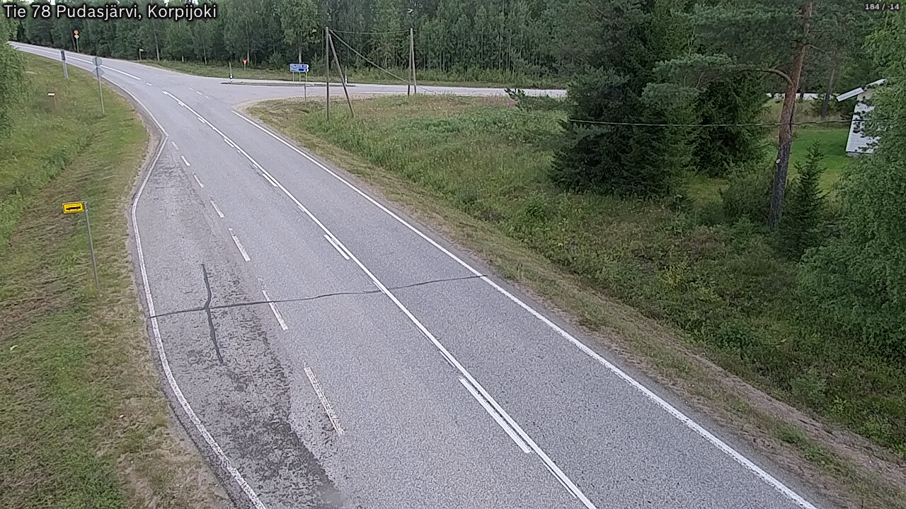 Kelikamerat Kuva Tie 78 Pudasjärvi, Korpijo, Pudasjärvi, Pohjois-Pohjanmaa