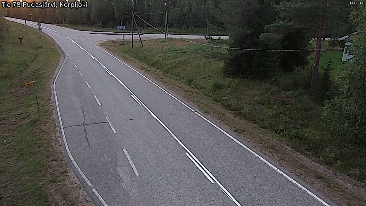 Kelikamerat Kuva Tie 78 Pudasjärvi, Korpijo, Pudasjärvi, Pohjois-Pohjanmaa