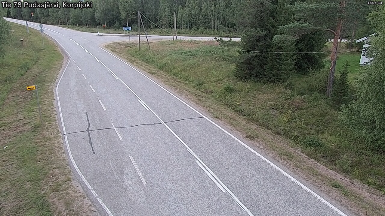 Kelikamerat Kuva Tie 78 Pudasjärvi, Korpijo, Pudasjärvi, Pohjois-Pohjanmaa