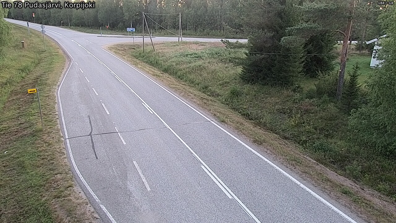 Kelikamerat Kuva Tie 78 Pudasjärvi, Korpijo, Pudasjärvi, Pohjois-Pohjanmaa