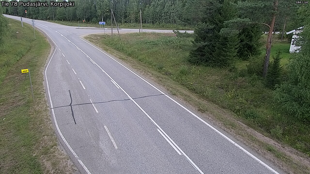 Kelikamerat Kuva Tie 78 Pudasjärvi, Korpijo, Pudasjärvi, Pohjois-Pohjanmaa