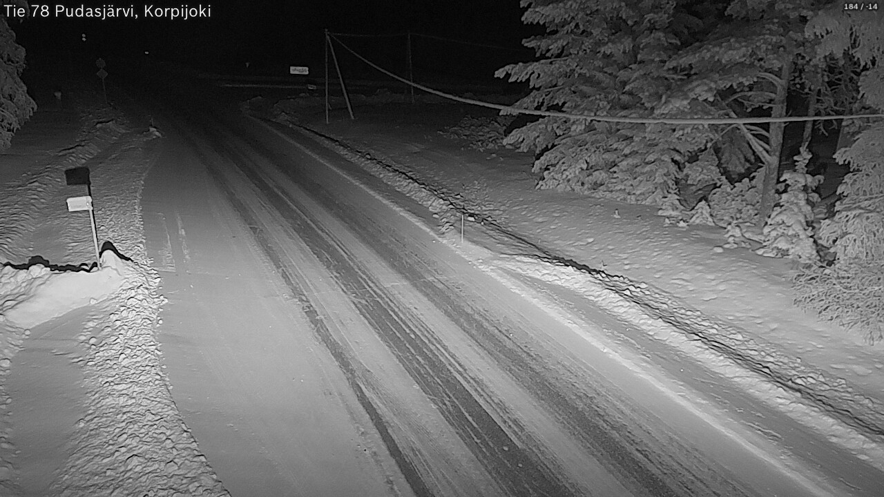 Kelikamerat Kuva Tie 78 Pudasjärvi, Korpijo, Pudasjärvi, Pohjois-Pohjanmaa