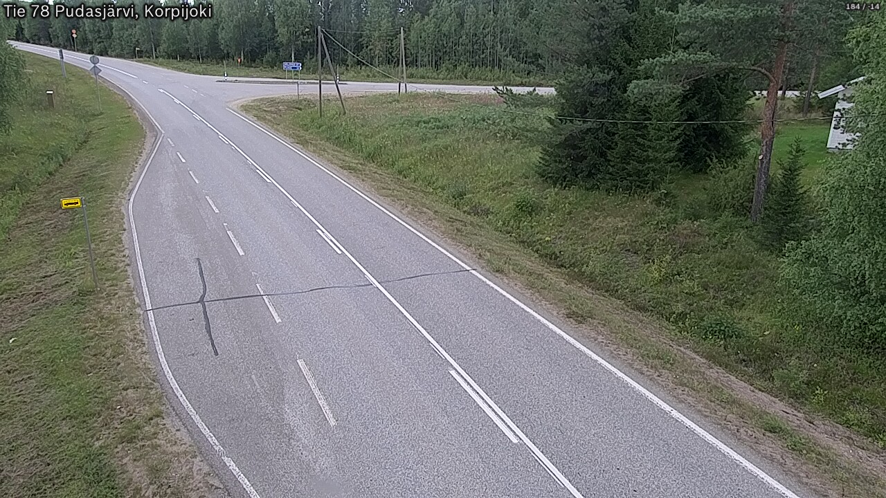 Kelikamerat Kuva Tie 78 Pudasjärvi, Korpijo, Pudasjärvi, Pohjois-Pohjanmaa