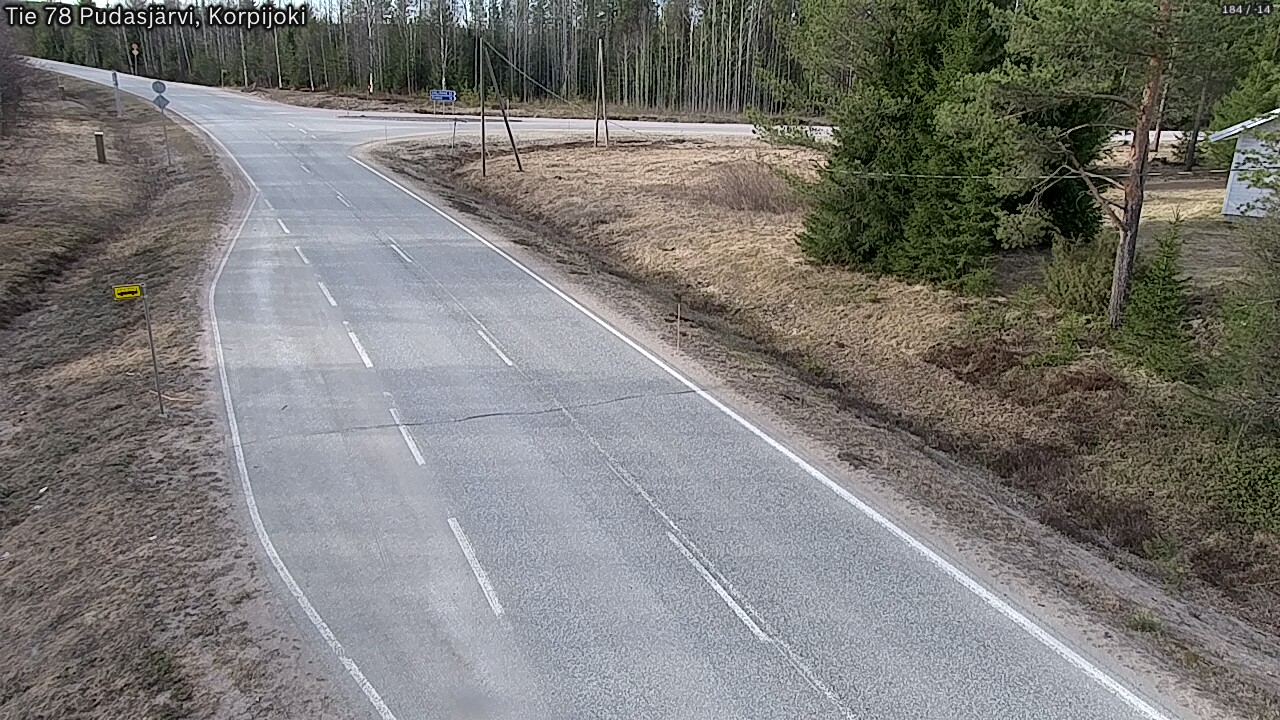 Kelikamerat Kuva Tie 78 Pudasjärvi, Korpijo, Pudasjärvi, Pohjois-Pohjanmaa