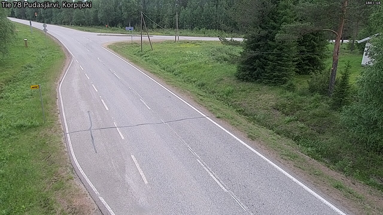 Kelikamerat Kuva Tie 78 Pudasjärvi, Korpijo, Pudasjärvi, Pohjois-Pohjanmaa