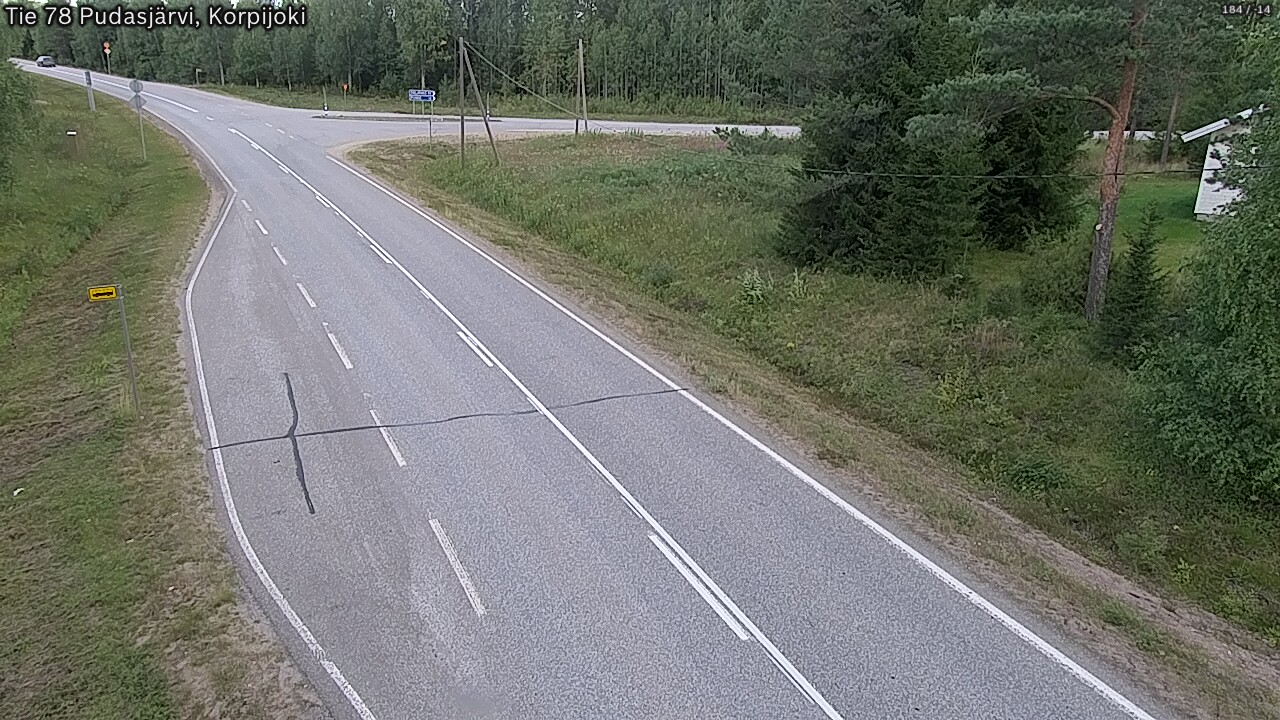 Kelikamerat Kuva Tie 78 Pudasjärvi, Korpijo, Pudasjärvi, Pohjois-Pohjanmaa