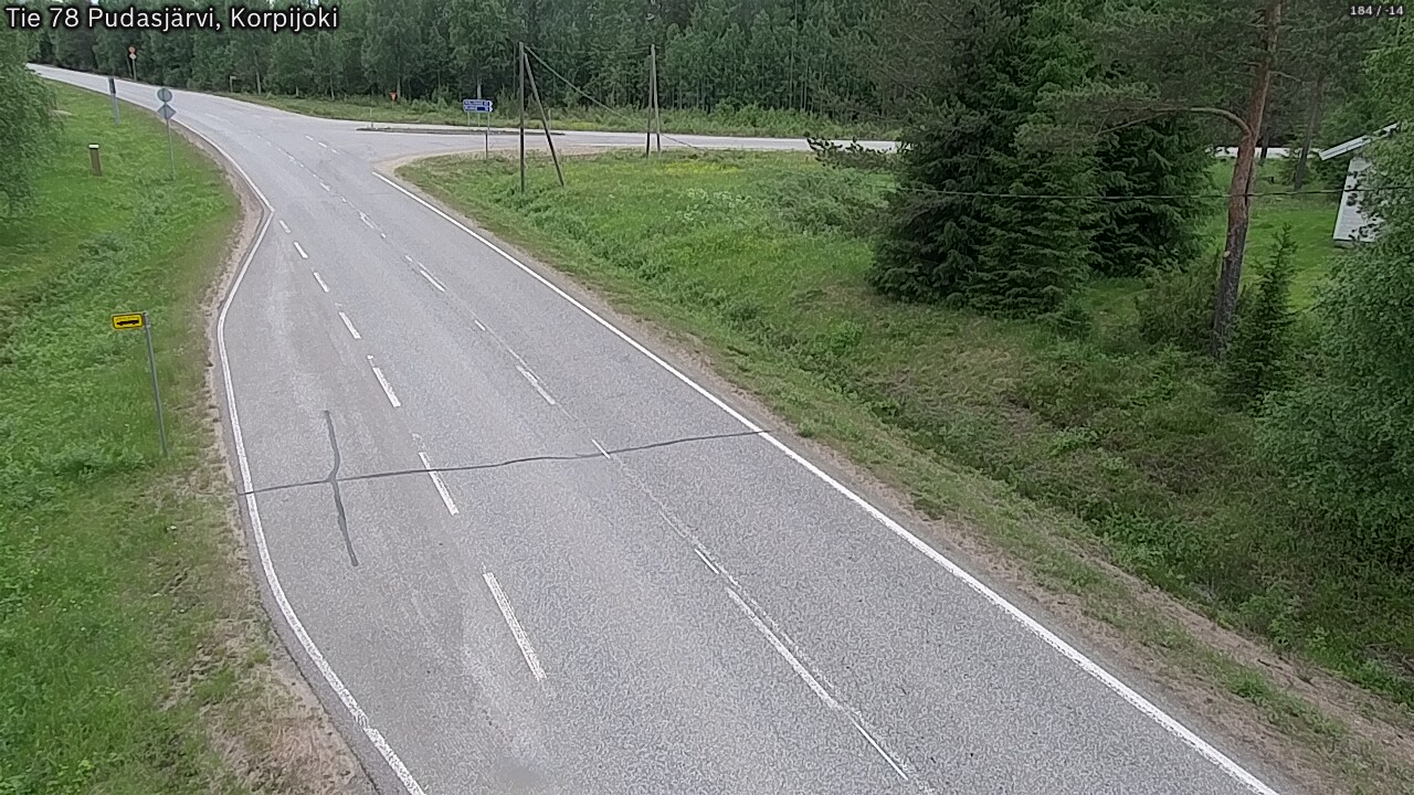 Kelikamerat Kuva Tie 78 Pudasjärvi, Korpijo, Pudasjärvi, Pohjois-Pohjanmaa