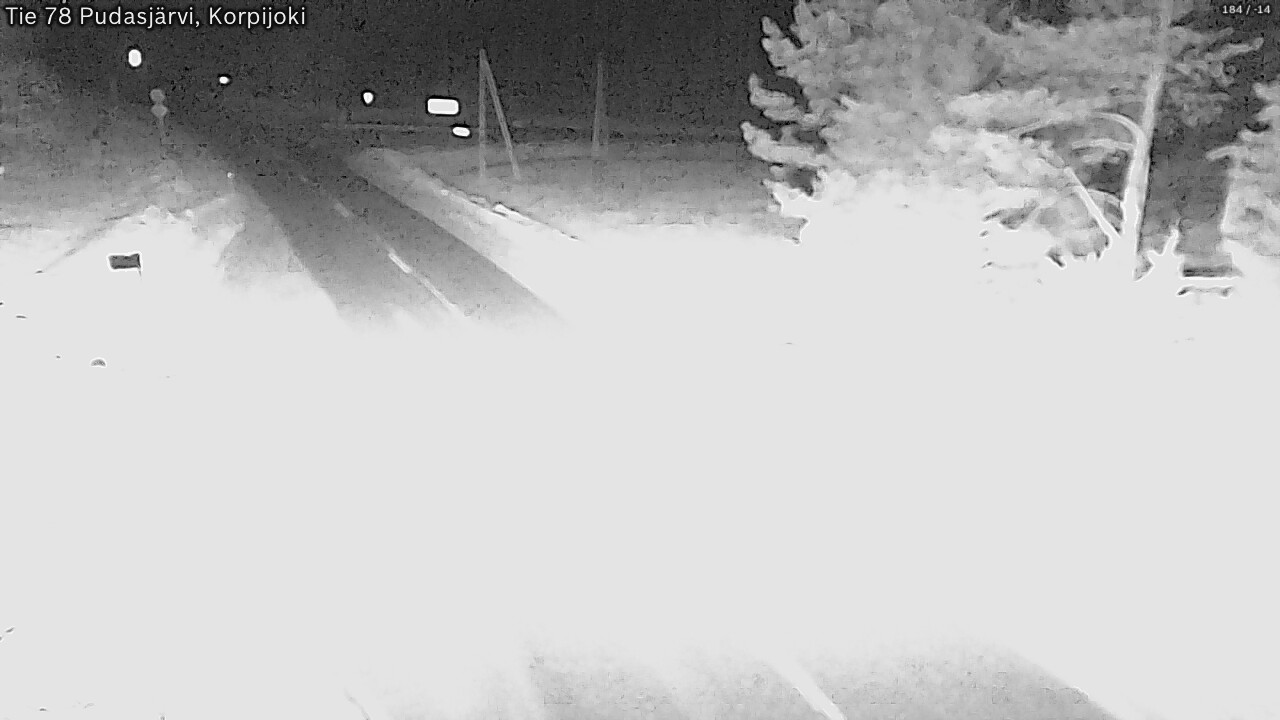 Kelikamerat Kuva Tie 78 Pudasjärvi, Korpijo, Pudasjärvi, Pohjois-Pohjanmaa