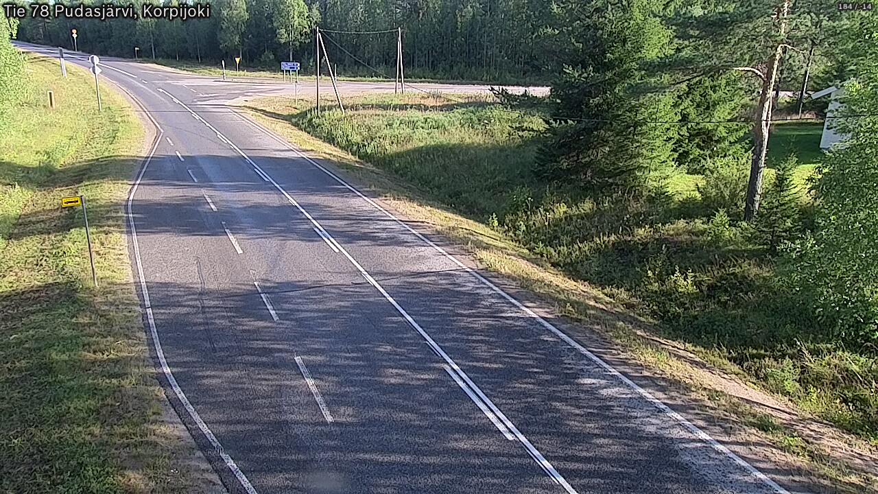 Kelikamerat Kuva Tie 78 Pudasjärvi, Korpijo, Pudasjärvi, Pohjois-Pohjanmaa