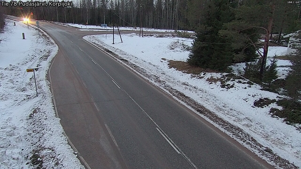 Kelikamerat Kuva Tie 78 Pudasjärvi, Korpijo, Pudasjärvi, Pohjois-Pohjanmaa