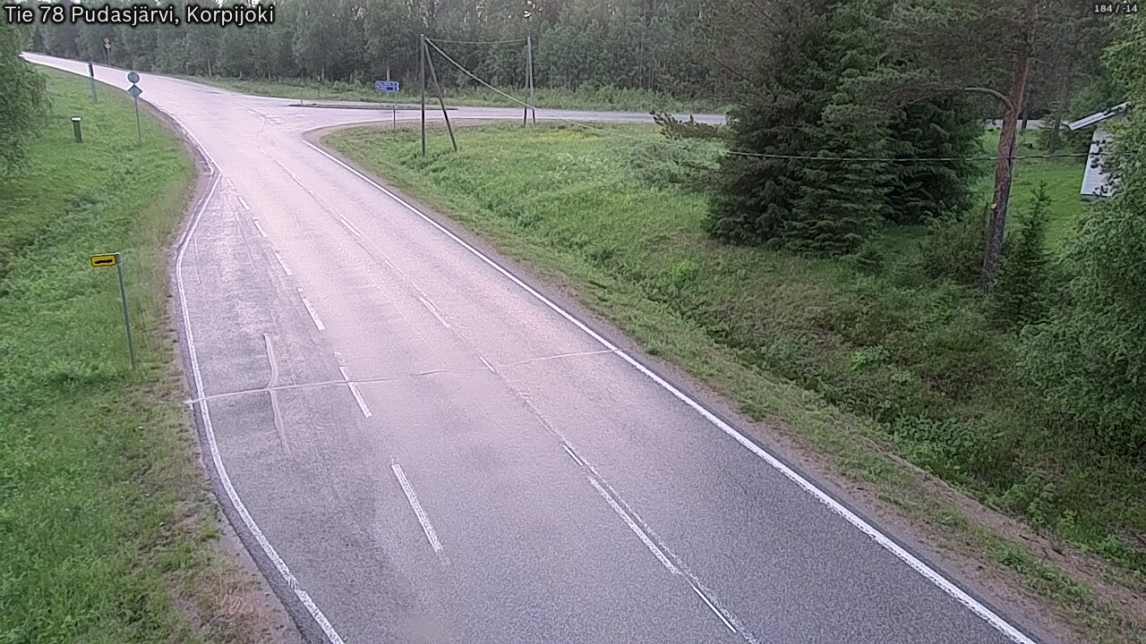 Kelikamerat Kuva Tie 78 Pudasjärvi, Korpijo, Pudasjärvi, Pohjois-Pohjanmaa
