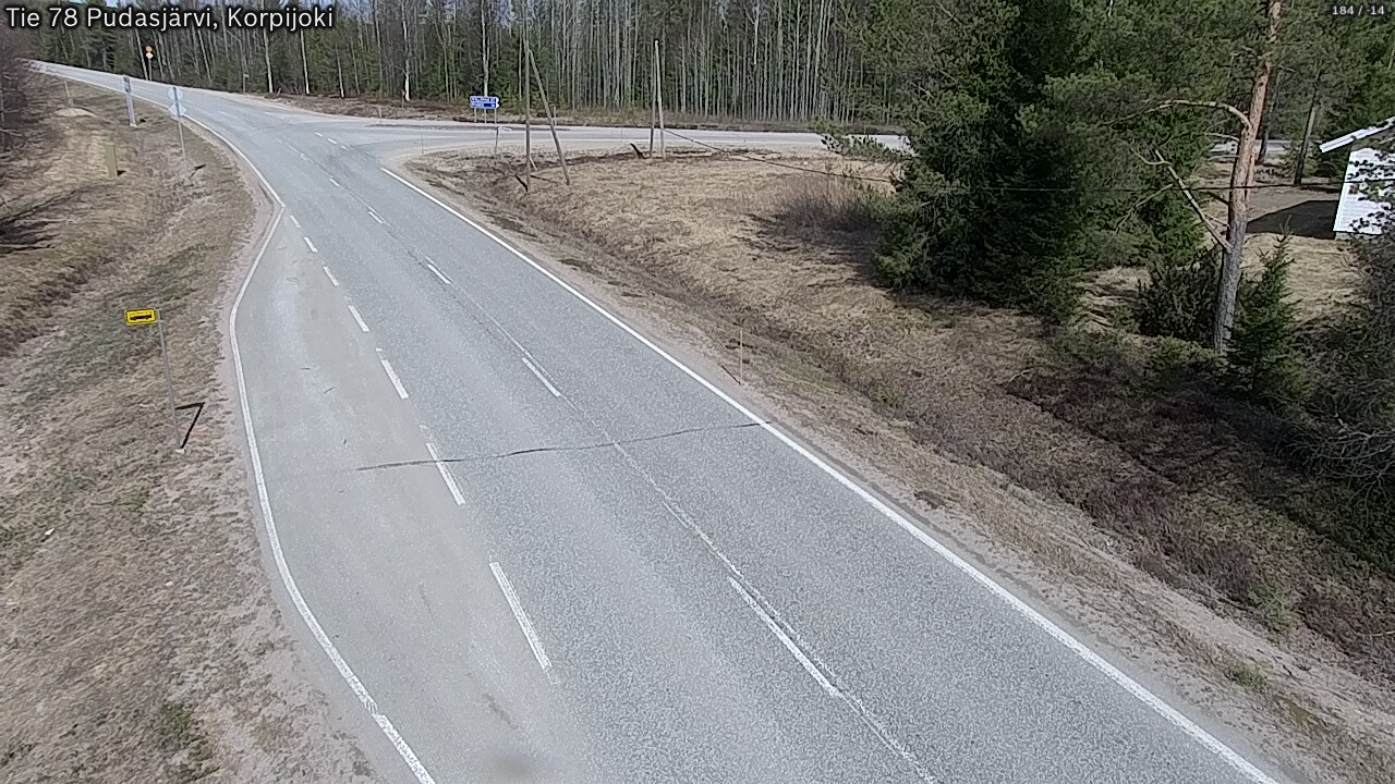 Kelikamerat Kuva Tie 78 Pudasjärvi, Korpijo, Pudasjärvi, Pohjois-Pohjanmaa