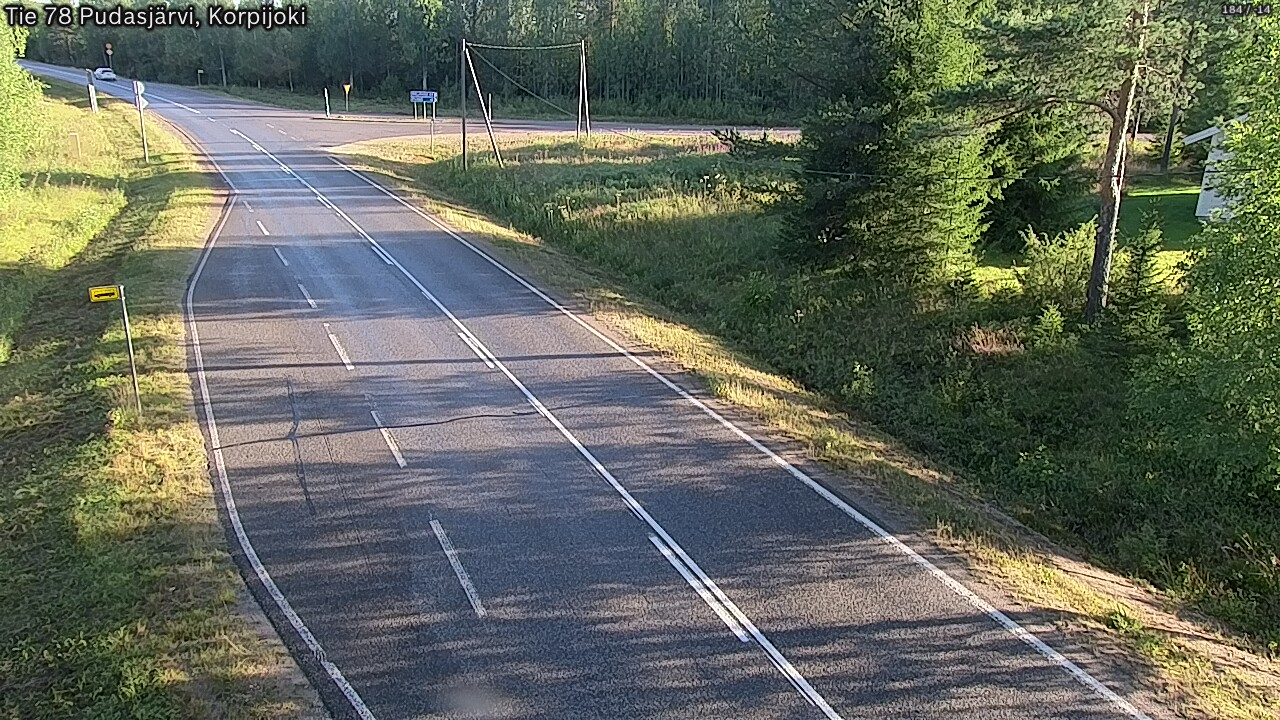 Kelikamerat Kuva Tie 78 Pudasjärvi, Korpijo, Pudasjärvi, Pohjois-Pohjanmaa