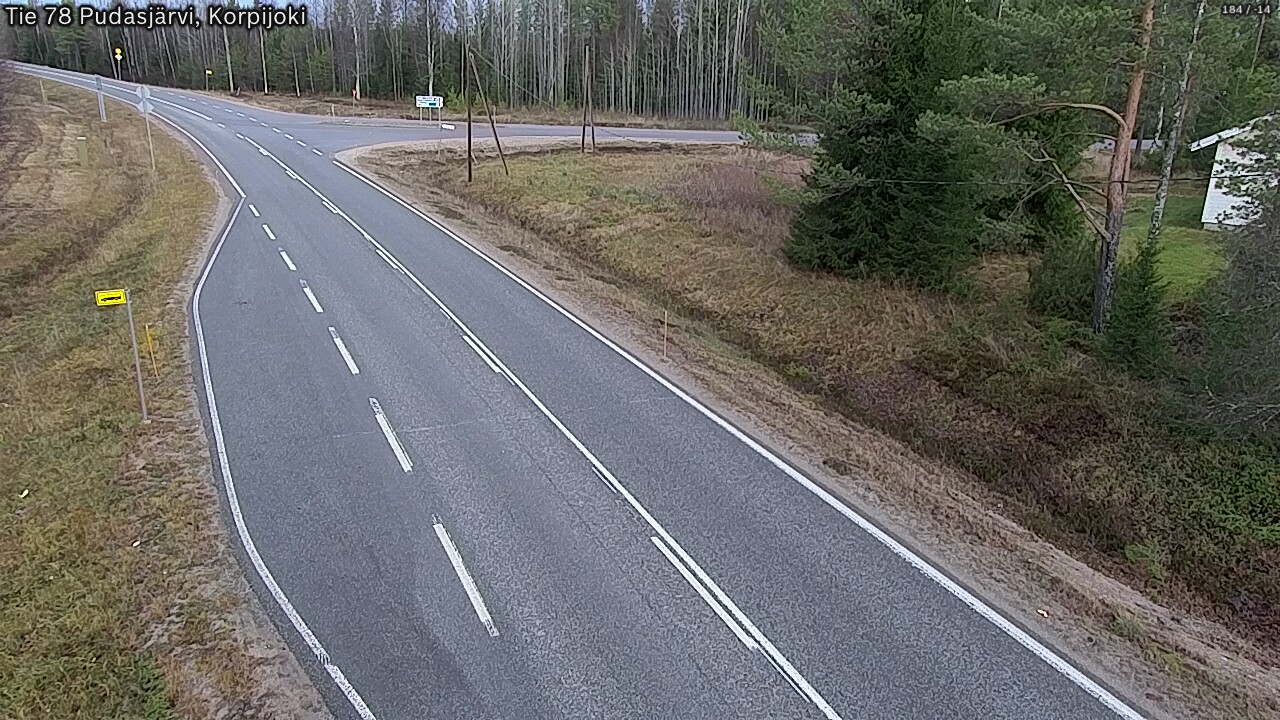 Kelikamerat Kuva Tie 78 Pudasjärvi, Korpijo, Pudasjärvi, Pohjois-Pohjanmaa