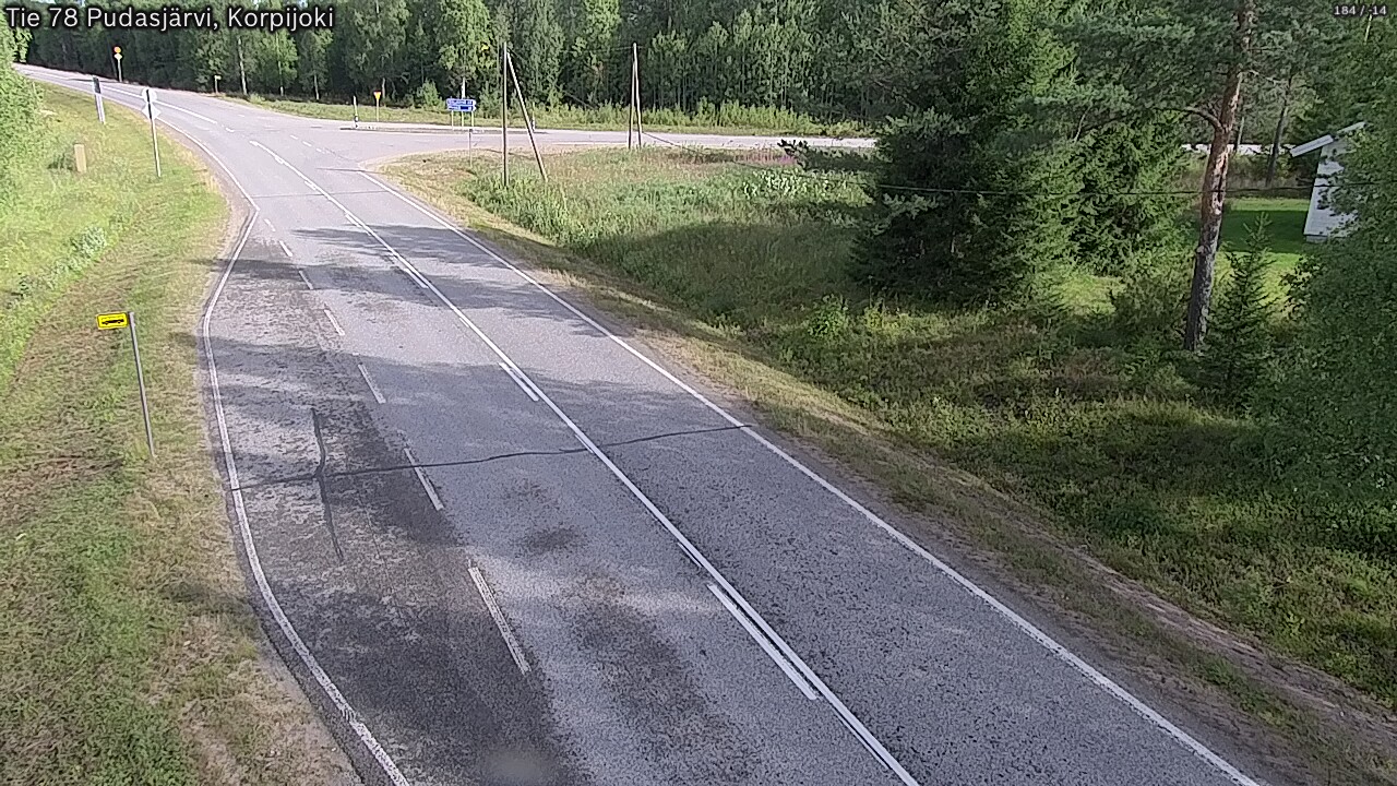 Kelikamerat Kuva Tie 78 Pudasjärvi, Korpijo, Pudasjärvi, Pohjois-Pohjanmaa