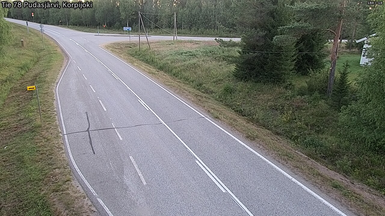 Kelikamerat Kuva Tie 78 Pudasjärvi, Korpijo, Pudasjärvi, Pohjois-Pohjanmaa