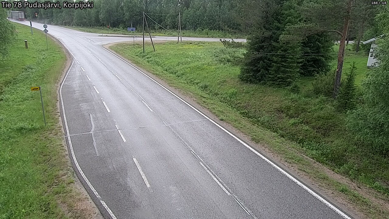 Kelikamerat Kuva Tie 78 Pudasjärvi, Korpijo, Pudasjärvi, Pohjois-Pohjanmaa
