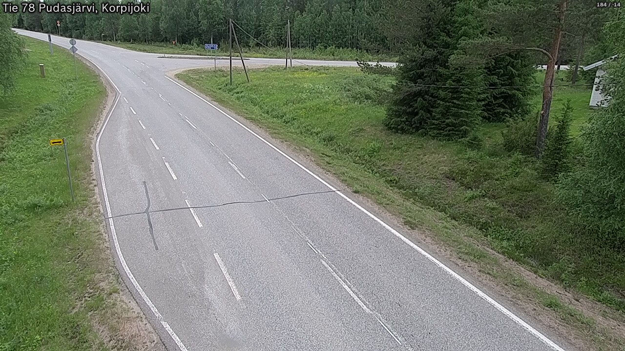 Kelikamerat Kuva Tie 78 Pudasjärvi, Korpijo, Pudasjärvi, Pohjois-Pohjanmaa