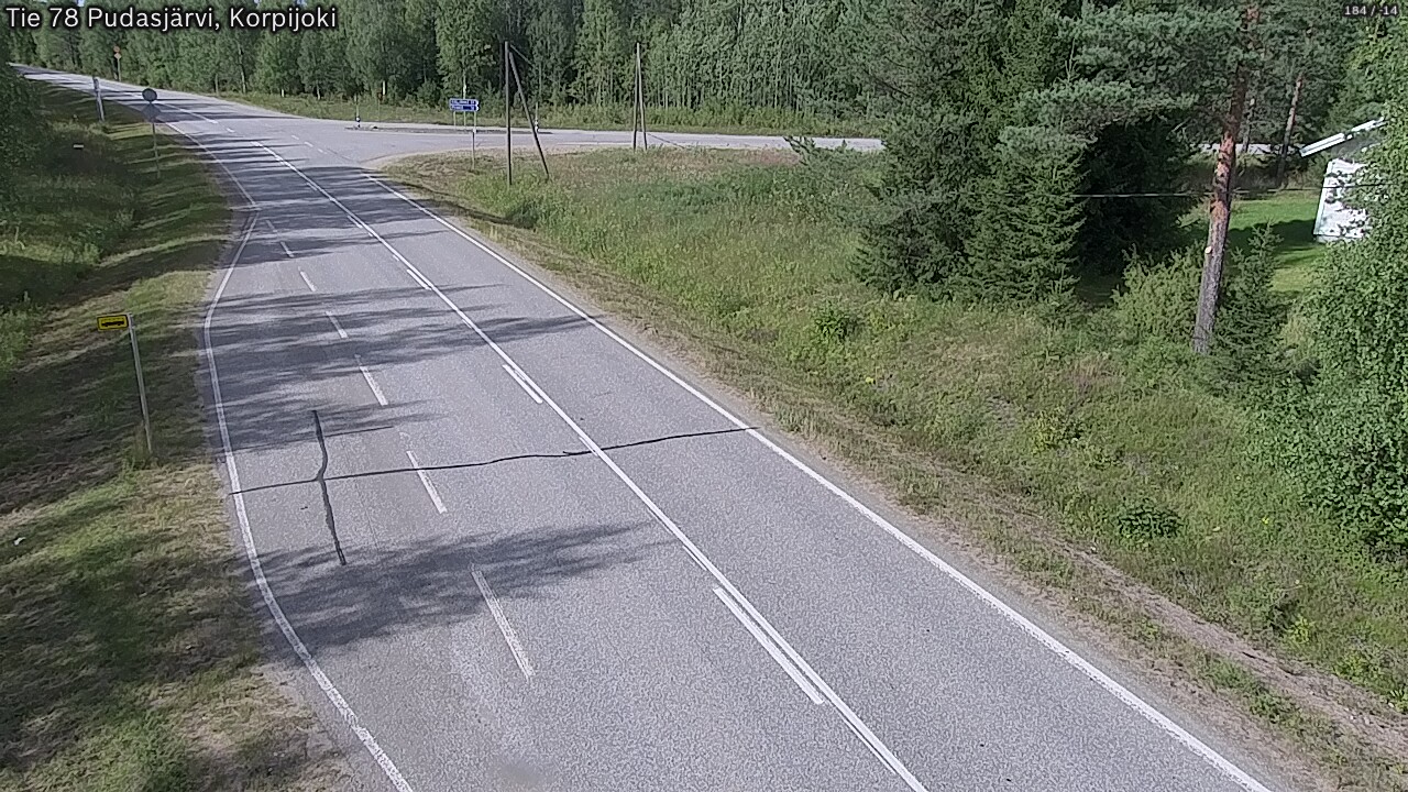 Kelikamerat Kuva Tie 78 Pudasjärvi, Korpijo, Pudasjärvi, Pohjois-Pohjanmaa