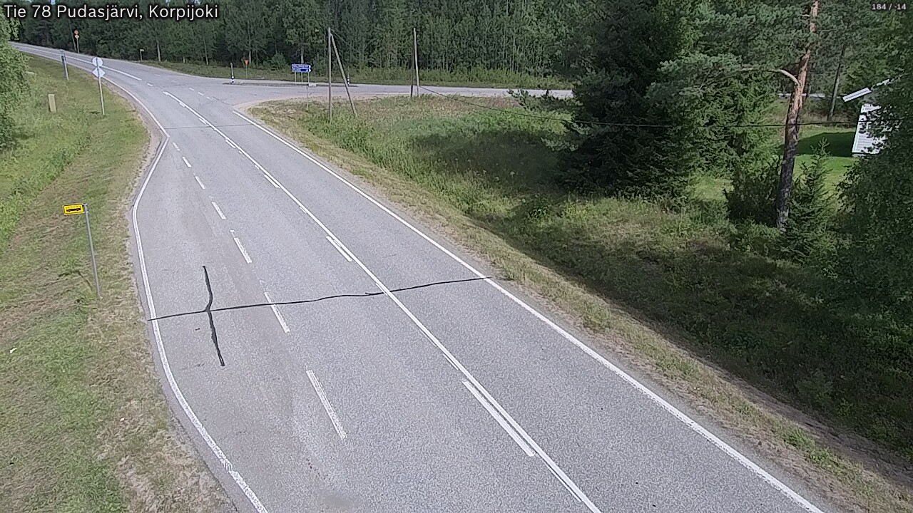 Kelikamerat Kuva Tie 78 Pudasjärvi, Korpijo, Pudasjärvi, Pohjois-Pohjanmaa